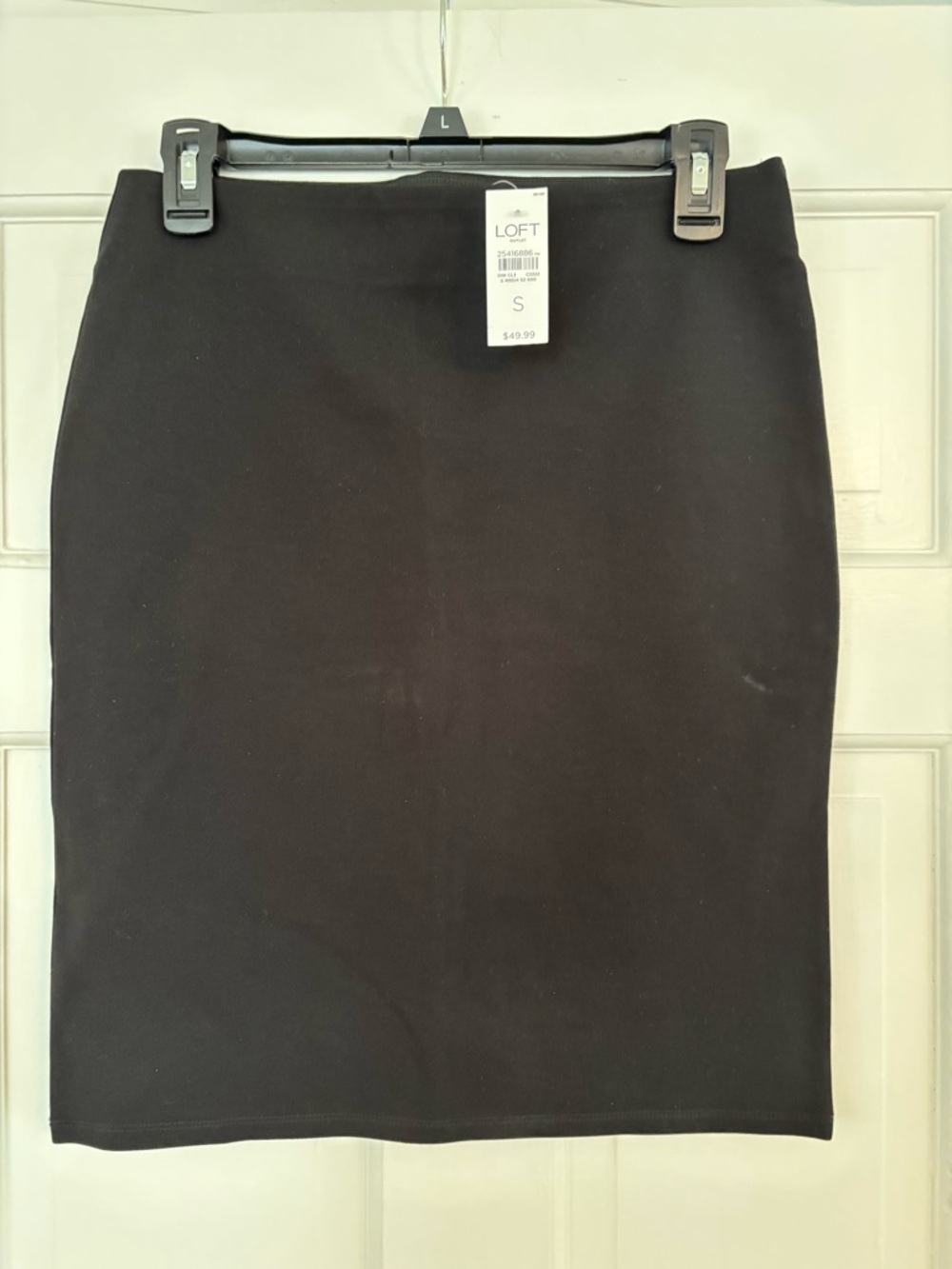 LOFT Black Ponte Pencil Skirt classic staple